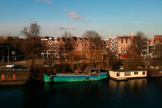 Вид из наших апартаментов в Амстердаме