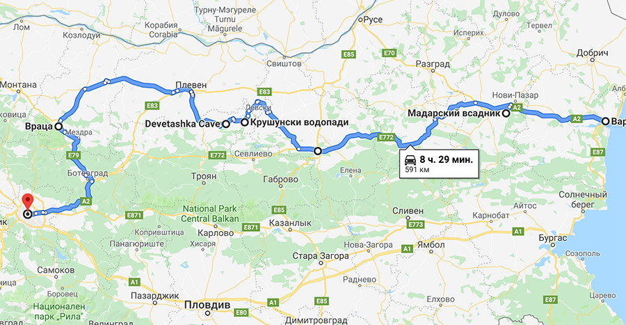 Куда съездить в Болгарии на машине — подробный маршрут